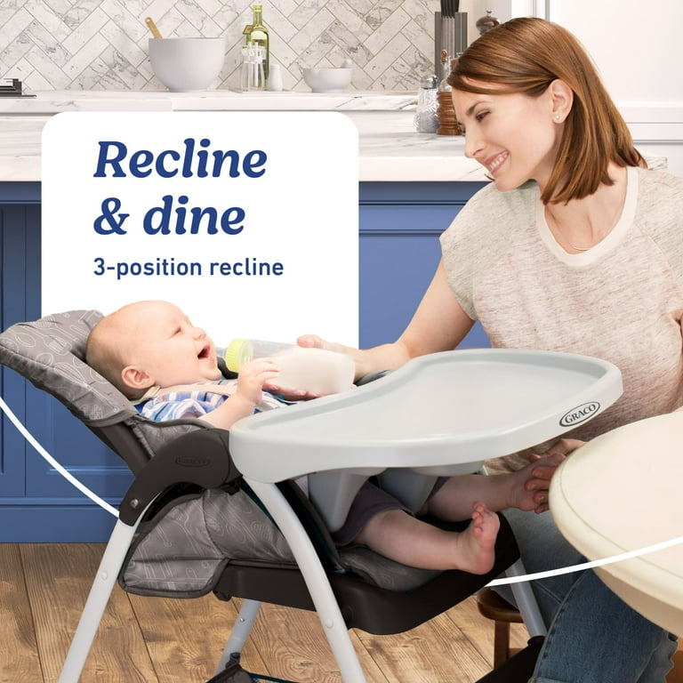 Graco Slim Snacker Highchair with One-Hand Fold, Adjustable