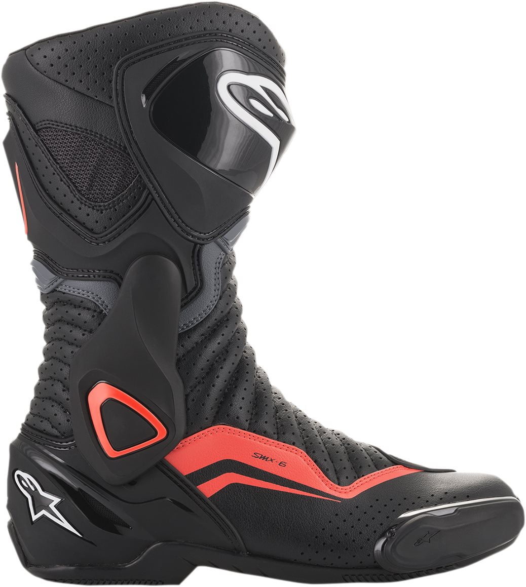 Alpinestars SMX-6 v2 Vented Boots - Black/Gray/Red - EU 49