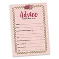 thumbnail image 2 of Inkdotpot FloralAdvice And Wishes Set Of 50 Bridal Shower Advice Game ActivityCards, 2 of 7
