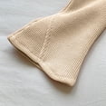 thumbnail image 5 of Mifsaly Girls Waffle Knit Wide Leg Pants High Waisted Flare Sweatpants with Pockets Solid Color Outdoor Play Lounge Clothes, 5 of 6