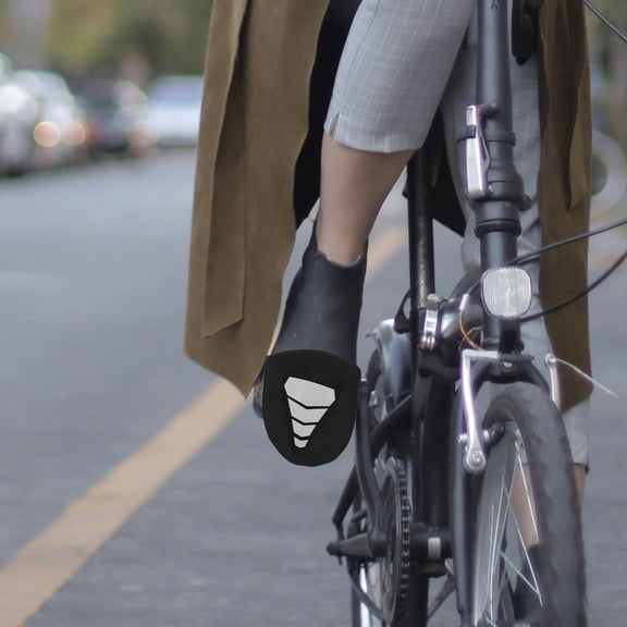 Raindrops 1 Pair Neoprene Cycling Shoes Cover Black for Outdoor Cycling Waterproof