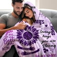thumbnail image 3 of Inspirational Blanket You are Awesome Positive Thoughts Throw Blanket Get Well Soon Gifts for Women Men 50"X40", 3 of 5