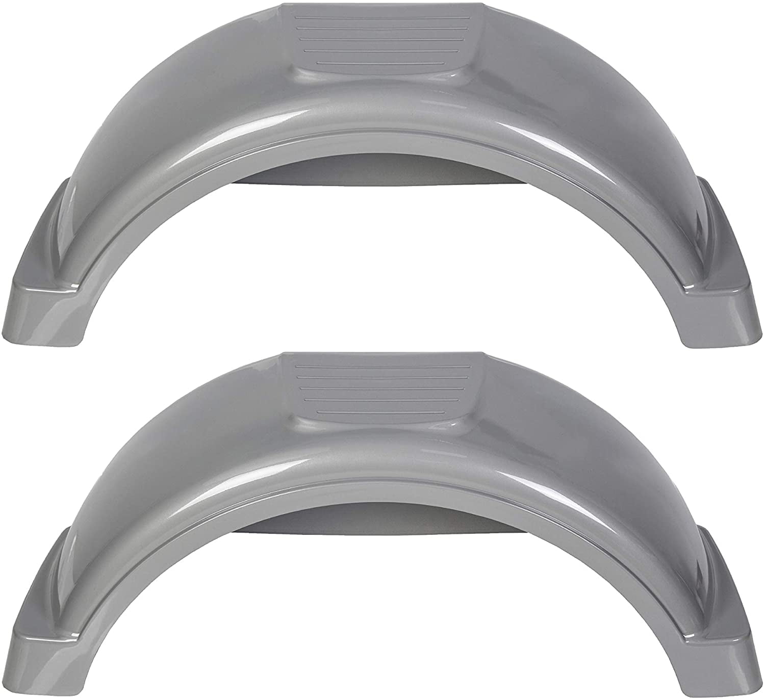 Black/White ECOTRIC Tandem Trailer Fender Skirt for RVs Campers and Trailers 