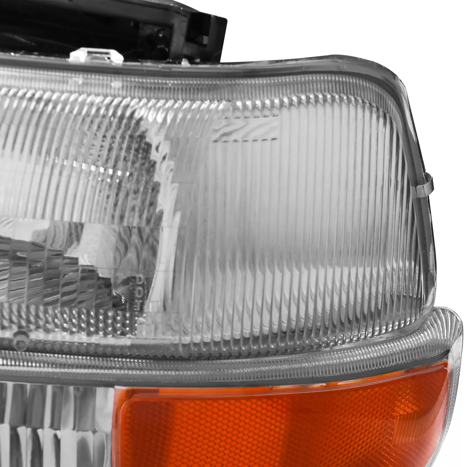 MOSTPLUS Pair Chrome Headlights for 1999-2002 Chevy Silverado 2000-2006 Suburban Tahoe