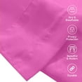 thumbnail image 3 of Solid Sheer Window Drapes, (Set of 2) Multipurpose Sheer Curtains, 40 X 84, Hot Pink, 3 of 5