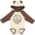 thumbnail image 3 of Inktastic Big Sister Leaves, Circle, Heart Girls Long Sleeve Baby Bodysuit, 3 of 5