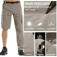 thumbnail image 6 of FEN AI Mens Hiking Pants Convertible Quick Dry Lightweight Zip Off Outdoor Fishing Travel Safari Cargo Pants Casual Trousers, 6 of 10