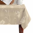 thumbnail image 4 of Beige Floral Table Cloth Waterproof Tablecloths, Vintage Spring Botanical Flowers Tablecloth Dining Table Cover for Kitchen Party Tabletop Outdoor, Rectangle Tablecloth 60x84 Inch, 4 of 9
