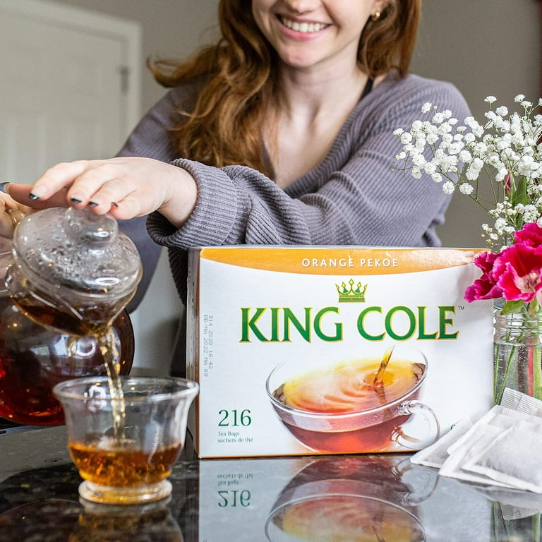 King Cole Orange Pekoe Tea Bags, 216 Count, Naturally Caffeinated