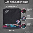 thumbnail image 2 of Play Platoon ACO Tournament Series Pro Cornhole Bags Set of 8 Regulation Professional Corn Hole Bean Bags - Competition Weight - Dual Slick and Stick - 4 Turquoise & 4 Black Skulls, 2 of 7