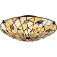 thumbnail image 3 of Quoizel TF1409SVB Tiffany Flush Mount - Vintage Bronze, 3 of 4