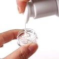 thumbnail image 2 of 50 Sample Jars, Empty Cosmetic Jars, Clear Round Travel Jars for Creams and Powders, Small Sample Jars with Lids (White), 2 of 8