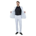 thumbnail image 4 of White Solid 2-PC Slim Fit Performance Stretch Suits, 4 of 4