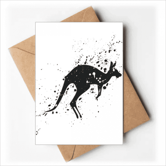 Mexican Kangaroo Simple Black And White Greeting Cards You are Invited Invitations