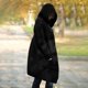 thumbnail image 1 of Suéter grueso de otoño e invierno, cárdigan con capucha, suéter de punto largo, abrigo grueso de talla grande para mujer, 1 of 6