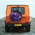 thumbnail image 2 of Fotbe Purple Hippo In Water Spare Tire Cover Thickening Universal Fit for Jeep, Trailer, RV, SUV, Truck, Tough Tire Wheel Soft Cover-14 inch, 2 of 8