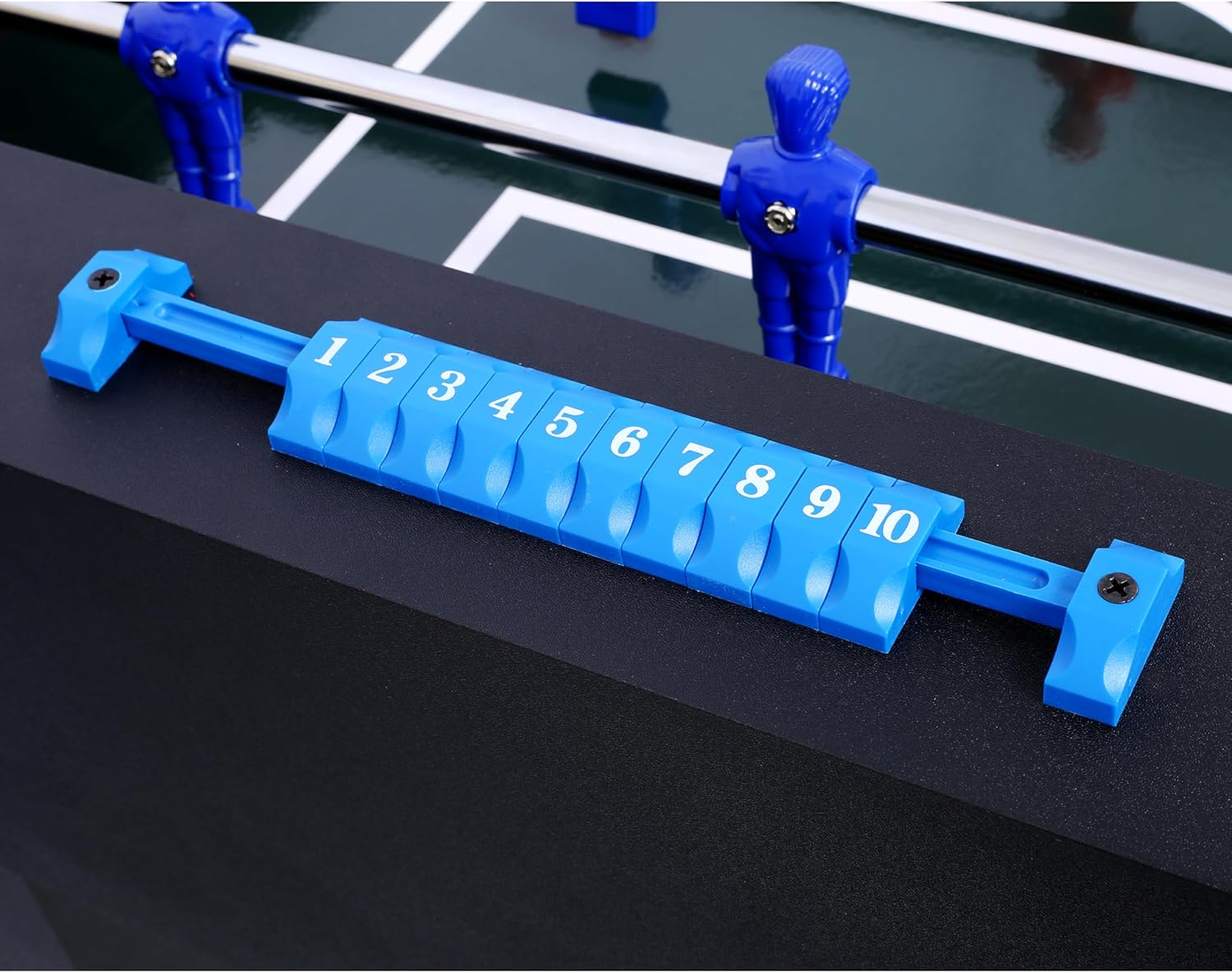 Rugerasy 54Inch Foosball Table,Soccer Game Table with Analog Scoring and Free Accessories,Competition Sized Football Arcade for Adults,Indoor Game Room Sport,Black
