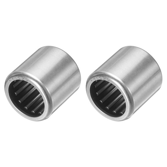Uxcell 2 Pack Needle Roller Bearings, HK1622 Bore 16mm OD 22mm 22mm Width Steel Track Roller Bearings Open End for Mower, Lawn Tractor, Automotive