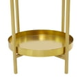 thumbnail image 5 of DecMode 31", 24"H Gold Metal Planter with Removable Stand (2 Count), 5 of 9