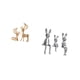 thumbnail image 5 of Escultura Artesanal Coleccionable De Familia De Conejos Y Renos Europeos, Figura De Animal, Adorno Para Centro De Mesa De Escritorio, Decoración De Estantería De Gabinete, 5 of 8