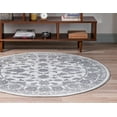 thumbnail image 3 of Rugs.com Boston Collection Rug – 8 Ft Round Light Gray Low-Pile Rug Perfect For Kitchens, Dining Rooms, 3 of 9