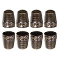 thumbnail image 1 of Dedal de costura Uxcell de cobre, protector de dedo, paquete de 8, 1 of 5
