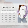 thumbnail image 2 of TEMOFON Womens Long Sleeve Shirts Casual Sweatshirts Fall Color Block Long Sleeve Cute Tops Crewneck Waffle Raglan Sweatshirt M, 2 of 6
