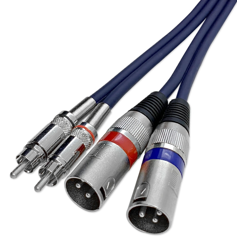 Heavy Duty 2 XLR Female to 2 RCA Male Patch Cord HiFi Stereo Audio Connection Interconnect Lead Wire 1.5m TISINO Dual XLR to RCA Cable 5 ft 