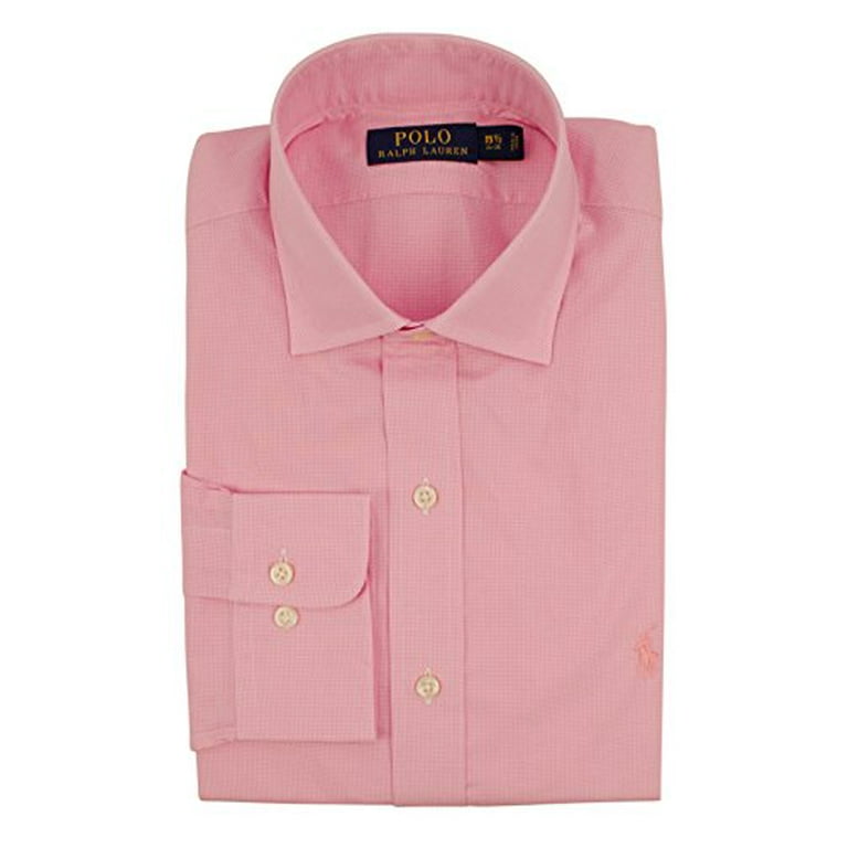 Men s Shepherd s Check Long Sleeve Dress Shirt PW 15.5 34 35 Walmart