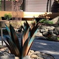 thumbnail image 3 of Kojanyu 25“ Metal Art Tequila Rustic Sculpture Garden Yard Sculpture Home Decor 9 Leaves, 3 of 9