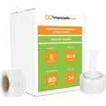 thumbnail image 3 of PSBM Cast Mini Hand Stretch Wrap 5" x 1500' 24 Rolls 80 Gauge Clear Shrink Film for Packing 1 Free Plastic Dispenser Handle Per Case, 3 of 10