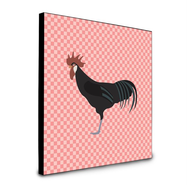 "Treasures Minorca Ctalalan Pink Check Panel wall-decor, Multicolor" Caroline's Treasures BB7841UP88