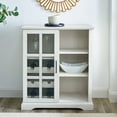 thumbnail image 3 of Lewes Sliding Glass Door White Bar Cabinet by Birch Harbor, 3 of 9