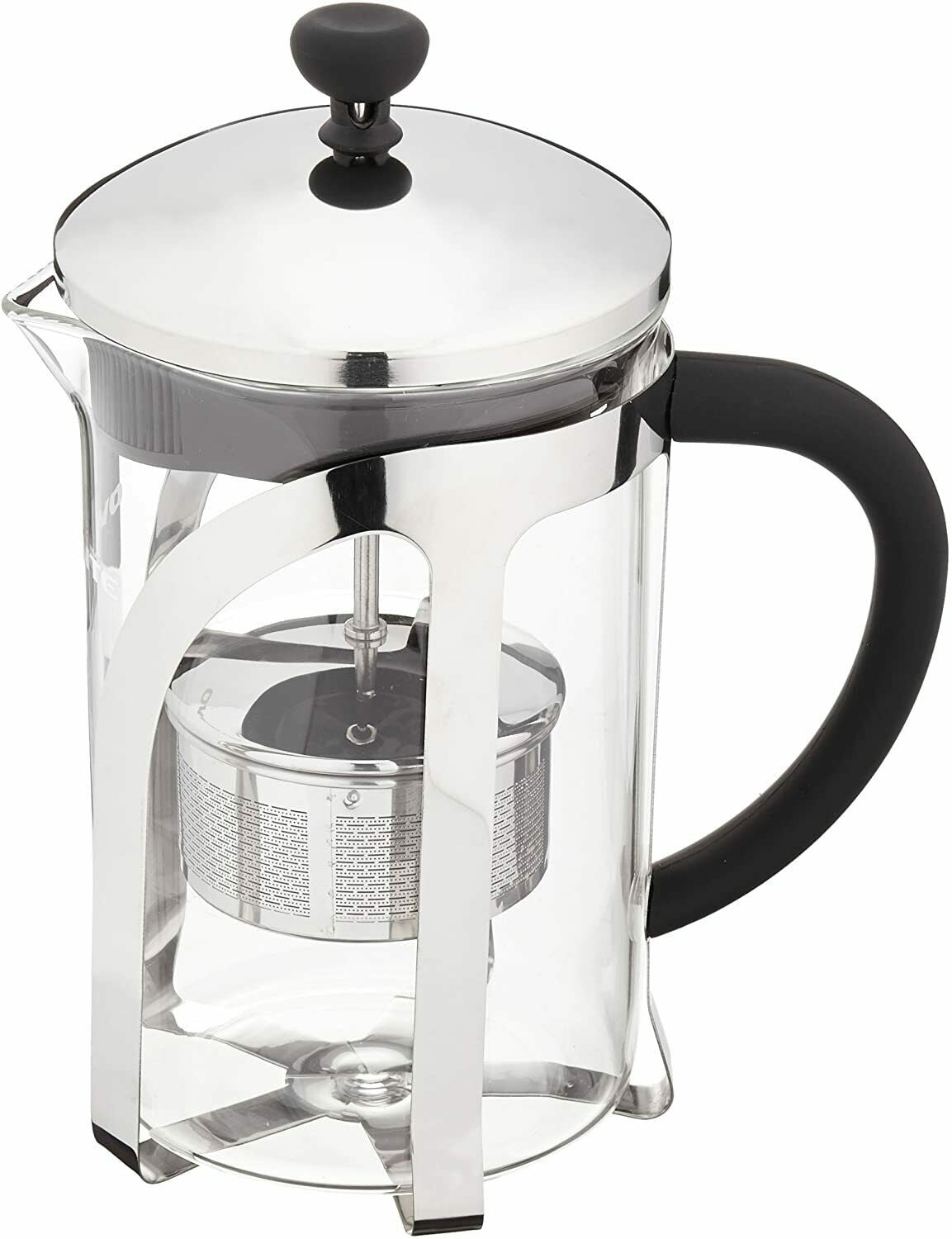 Ovente Glass Tea Maker with High Grade Removable Stainless Steel