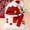Red, variant on Santa Claus Baby Boy Outfit Long Sleeve Santa Jacket Pants and Hat Set Party Outfit Babys First Christmas Outfit Girl 3-6 Months