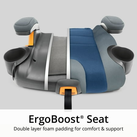 Chicco KidFit Adapt Plus 2-in-1 Belt Positioning Booster Car Seat - Vapor (Grey), New