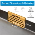 thumbnail image 3 of Matchwaves Grease Gate Blocker for Blackstone Griddle, Mesh Screen for Blocking Food from Falling into Rear Grease Catcher, Classic Movable Two-Sided Guard, Golden, 1 Pack, 3 of 8