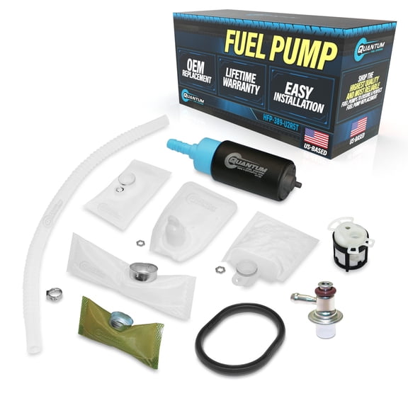Fuel Pump w/ Regulator, Tank Seal, Strainer - OEM Replacement, HFP-389-U2R5T QFS