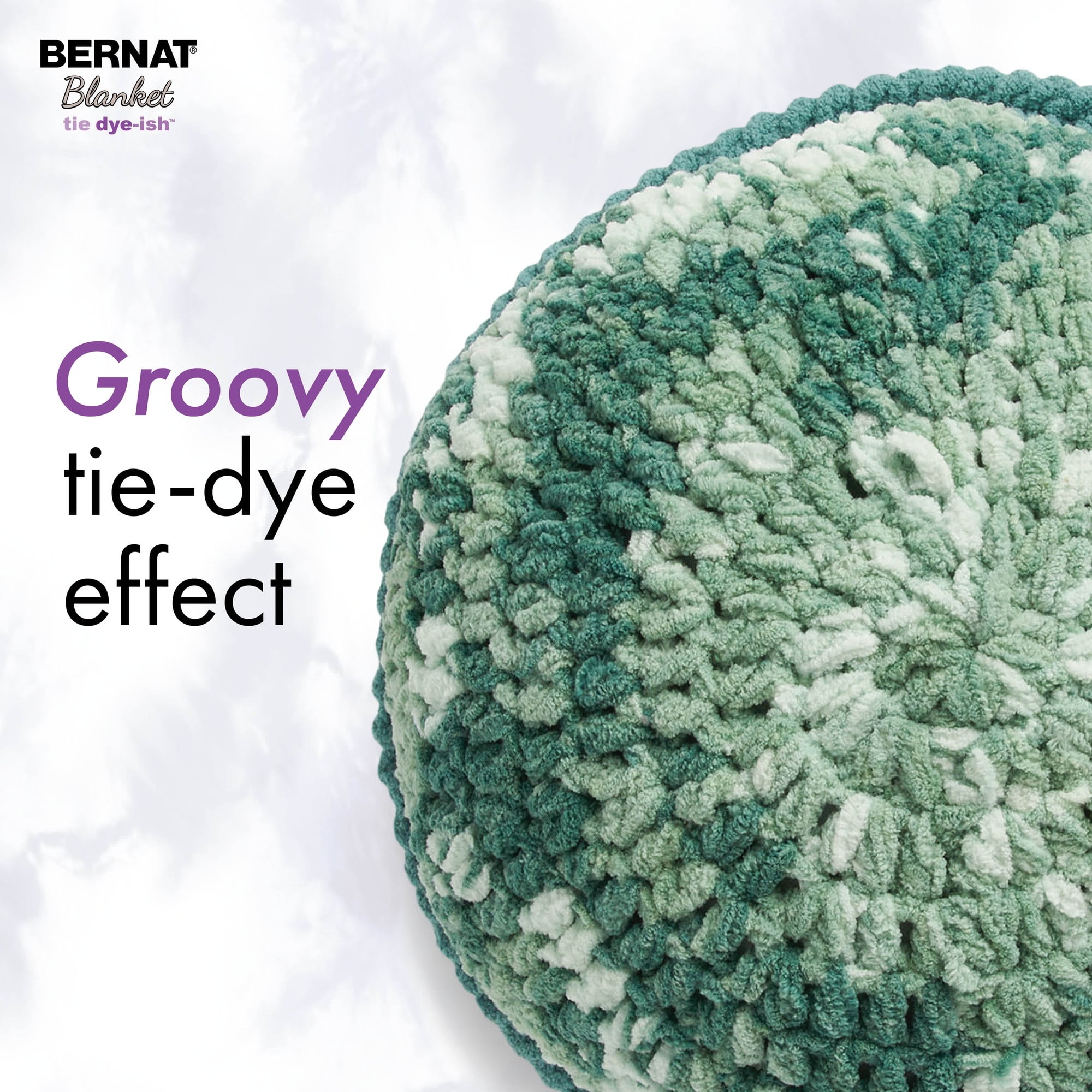 Bernat® Blanket Tie Dye-ish™ Yarn (2 Pack), Polyester #6 Super Bulky, 10.5oz/300g, 220 Yards, Value 2-Pack Blanket Yarn