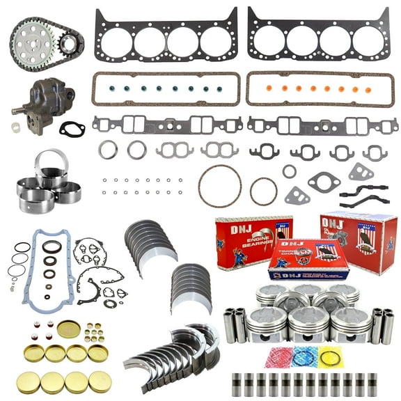 DNJ EK3102CM Master Engine Rebuild Kit Fits Cars & Trucks 1986-1986 Chevrolet GMC C-Series G-Series Jimmy K-Series P20 P2500 P30 P3500 5.7L OHV V8 16V 350cid
