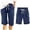 Dark Blue, variant on Women's Double Layered Pleats Straight Leg Casual Pants High Waist Sports Loose Shorts Casual Fashion Pants Short Party Dress for Women Yoga Shorts for Women Women Jean Shorts Work Shorts