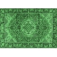 thumbnail image 1 of Ahgly Company Machine Washable Indoor Rectangle Medallion Emerald Green Traditional Area Rugs, 2' x 4', 1 of 4