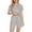 Gray, variant on HAiming Women's 2 Piece Pajamas Outfits Summer Casual Button down Short Sleeve V Neck Shirts and Shorts Home Set