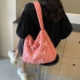 thumbnail image 3 of Lindo bolso de hombro pequeño con diseño de pajarita con cremallera bolso cruzado de moda bolso de moda acolchado bolso de hombro informal para mujer, 3 of 9