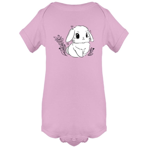 Cute Big Eye Bunny Bodysuit Infant -Image by Shutterstock, 24 Months