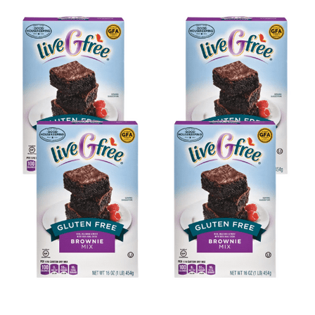 live Gfree Gluten Free Brownie Mix, 16 oz,4 Pack