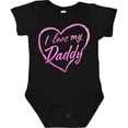thumbnail image 3 of Inktastic I Love My Daddy in Pink Chalk Heart Boys or Girls Baby Bodysuit, 3 of 5