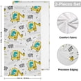 thumbnail image 2 of GZHJMY Dinosaur Soft Hand Towels, 2 Pcs Absorbent Bath Towel Decorative Fingertip Towels for Bathroom Gym Spa Hotel Beach Swimming Pool,14.4"x 28.3", 2 of 7