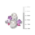 thumbnail image 2 of Everly Women's Cultured Pearl and Amethyst Topaz Sterling Silver Ring, 2 of 7