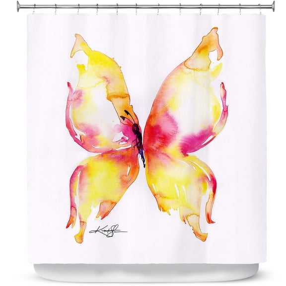 Shower Curtains 70" x 73" from DiaNoche Designs by Kathy Stanion - Butterfly Fantasy I